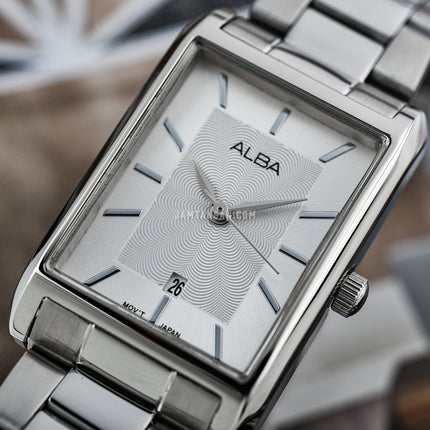 Alba AH7DH3X1 Ladies Silver Dial Stainless Steel Strap
