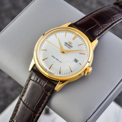 Orient Bambino Classic RA-AC0M01S Automatic Men White Dial Brown Leather Strap
