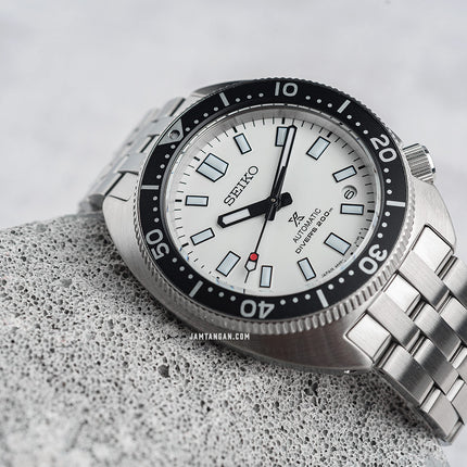 Seiko Prospex SPB313J1 Heritage Re-Interpretation Slim Willard White Dial Stainless Steel Strap