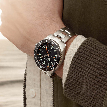 MIDO Ocean Star M026.629.11.051.01 Captain GMT Black Dial Stainless Steel Strap