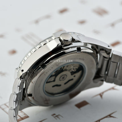 Alba Mechanical AL4389X1 Men Black Dial Stainless Steel Strap