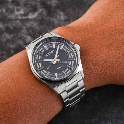Seiko Classic SUR507P1 Essentials Grey Dial Stainless Steel Strap