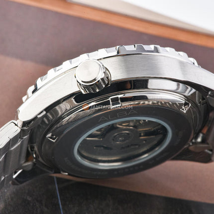 Alba Mechanical AL4699X1 Automatic Men Green Dial Stainless Steel Strap