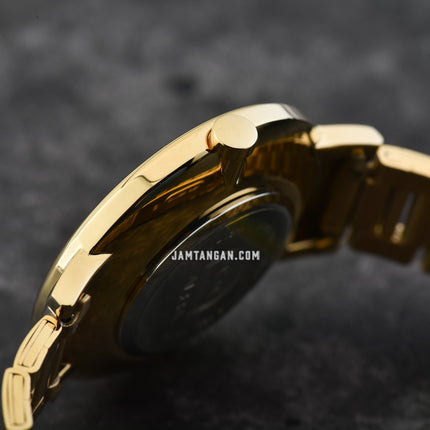 Alba Fashion AH8752X1 Ladies Silver Dial Gold Stainless Steel Strap