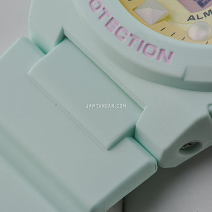 Casio Baby-G BGA-320FH-3ADR Fantasy Holographic Colors Digital Analog Dial Green Pastels Resin Band