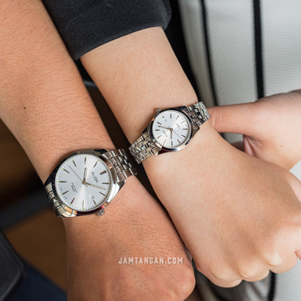 Alba AS9Q91X1 Men Silver Dial Stainless Steel Strap