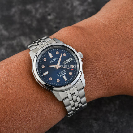Alba AL4669X1 Ladies Automatic Blue Dial Stainless Steel Strap