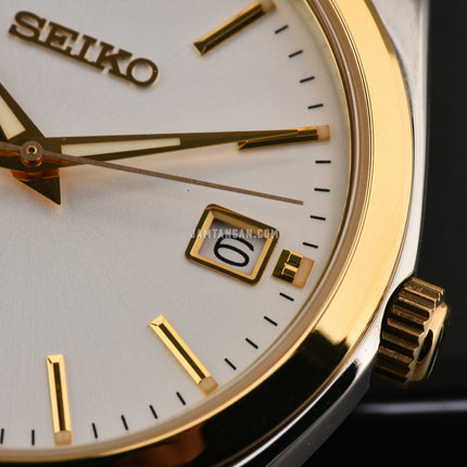 Seiko Classic SUR312P1 Discover More White Dial Dual Tone Stainless Steel Strap