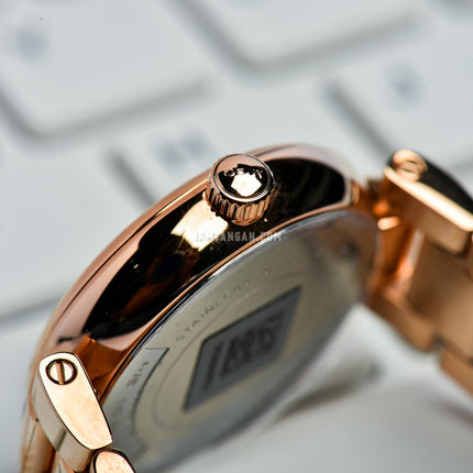 MIDO Baroncelli M022.210.33.296.00 Donna Brown Dial Rose Gold Stainless Steel Strap