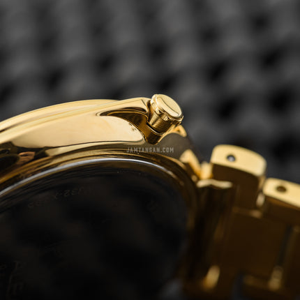 Alba Fashion AG8K08X1 Gold Dial Gold Stainless Steel Strap