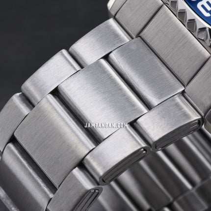 Alba Mechanical A3B021X1 Automatic Men Blue Pattern Dial Stainless Steel Strap