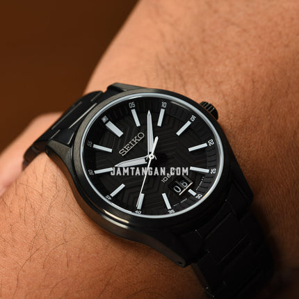 Seiko Classic SUR515P1 Discover More Black Dial Black Stainless Steel Strap