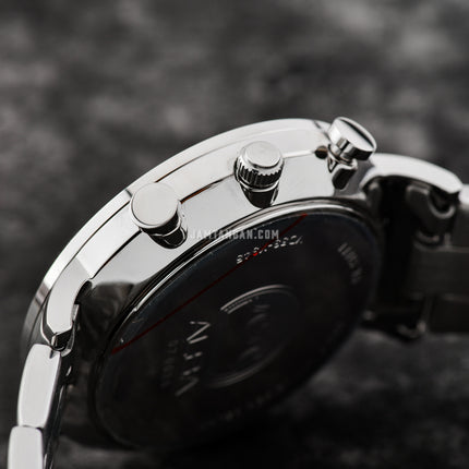 Alba Prestige AT3F63X1 Chronograph Men Silver Dial Stainless Steel Strap