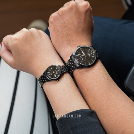Alba AN8095X1 Ladies Black Dial Black Stainless Steel Strap