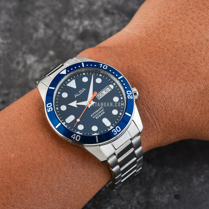 Alba Mechanical AL4167X1 Men Blue Dial Stainless Steel Strap