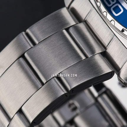 Alba Active AS9U11X1 Men Blue Gradation Dial Stainless Steel Strap