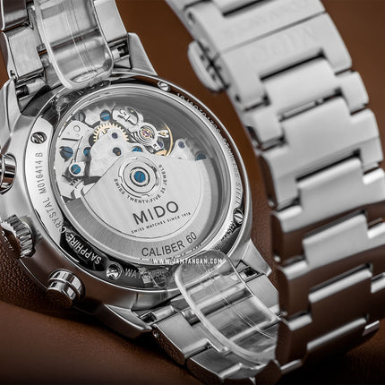MIDO Commander II M016.414.11.061.00 Chronograph Automatic Grey Dial Stainless Steel Strap
