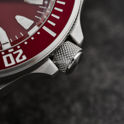 Seiko Prospex SRPL11K1 Diver Samurai Shog-Urai Red Dial Stainless Steel Strap