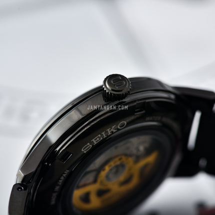Seiko Presage SRPJ15J1 Cocktail Time Black Velvet Automatic Black Dial Black Stainless Steel Strap