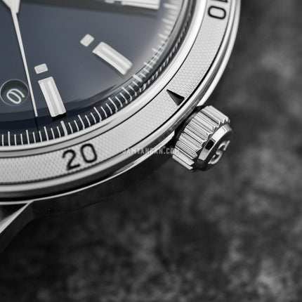 Seiko Presage SRPL07J1 Style60s Elegant Yet Rugged Dark Blue Dial Stainless Steel Strap
