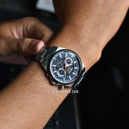 Seiko Chronograph SSB407P1 Blue Dial Stainless Steel Strap