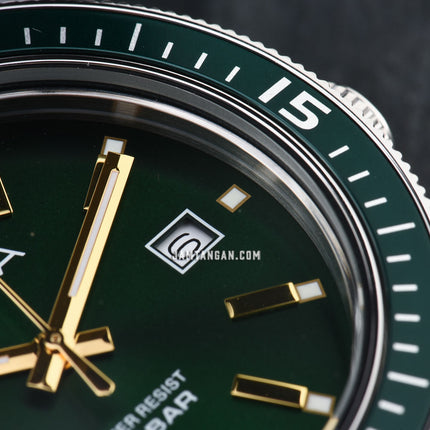 Alba Active AS9T77X1 Men Green Dial Stainless Steel Strap
