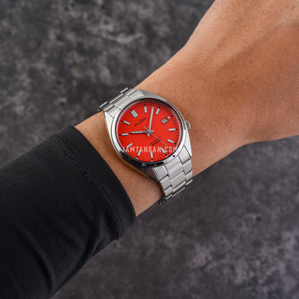 Alba Active AG8M39X1 Raspberry Gelato Series Orange Patterned Dial Stainless Steel Strap