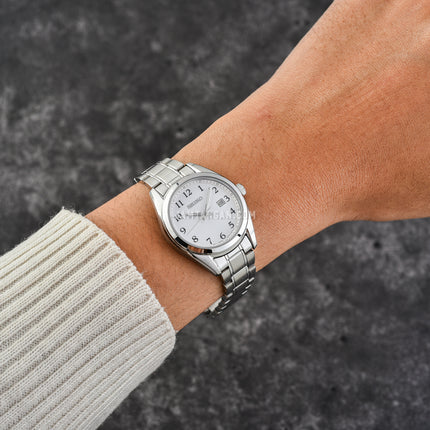 Seiko Ladies SUR465P1 Discover More White Dial Stainless Steel Strap