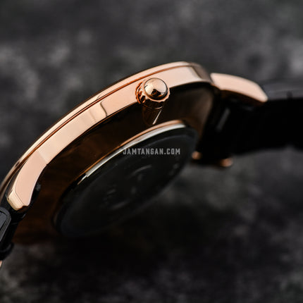 Alba Fashion AH7CC4X1 Ladies Black Dial Black Stainless Strap