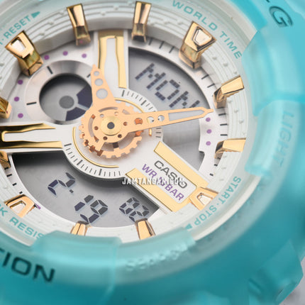 Casio Baby-G BA-110SC-2ADR Spring And Summer Digital Analog Dial Tosca Transparent Resin Band