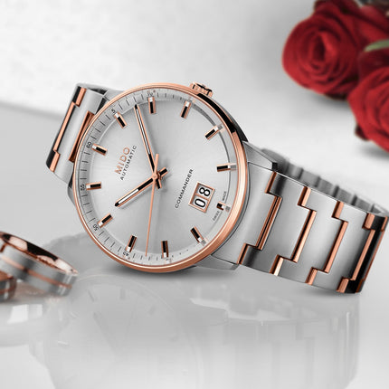 MIDO Commander II M021.626.22.031.00 Big Date Automatic Silver Dial Dual Tone Stainless Steel Strap