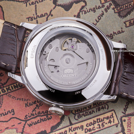 Orient Classic RA-AP0002S Bambino Small Seconds Automatic White Dial Brown Leather Strap