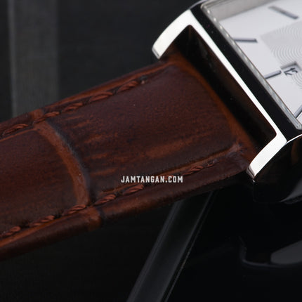 Alba Fashion AH7DH9X1 Ladies Silver Dial Brown Leather Strap