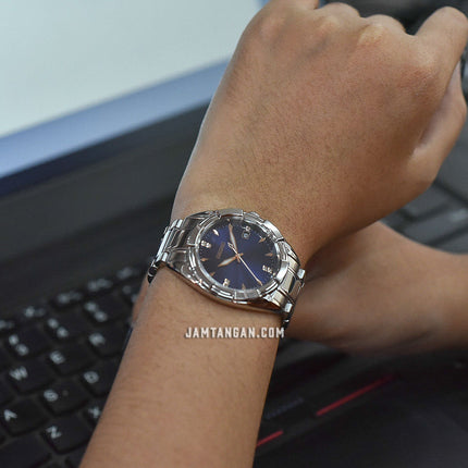 Seiko Classic SKK889P1 Diamond Blue Dial Stainless Steel Strap