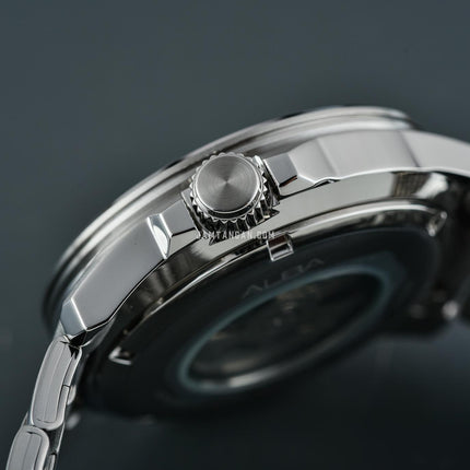 Alba Mechanical AL4715X1 Automatic Men Blue Dial Stainless Steel Strap