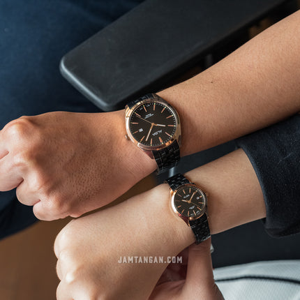 Alba AH7BM6X1 Ladies Black Dial Black Stainless Steel Strap