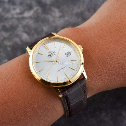 Orient Contemporary RA-AC0F04S Automatic White Dial Brown Leather Strap