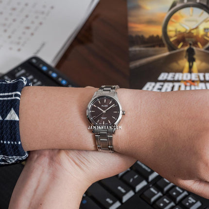 Alba Prestige ARX031X1 Ladies Dark Brown Dial Stainless Steel Strap