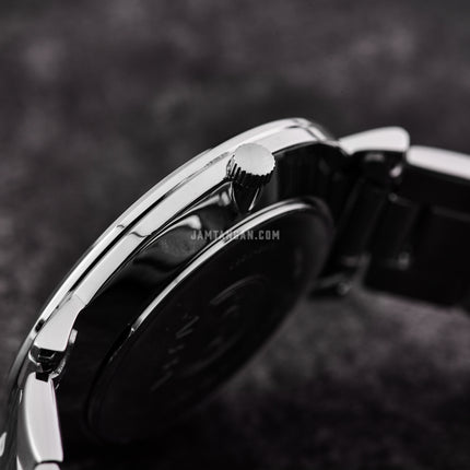Alba Prestige AS9K11X1 Men Light Champagne Pattern Dial Dual Tone Stainless Steel Strap