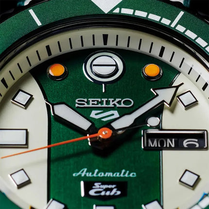 Seiko 5 Sports SRPJ49K1 Honda Super Cub Dual Tone Dial Dual Tone Nylon Strap Limited Edition