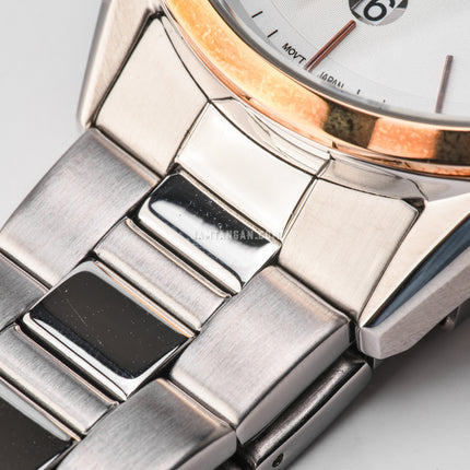 Alba Prestige AS9D30X1 Silver White Patterned Dial Stainless Steel Strap