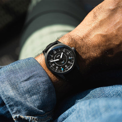Oris ProPilot 01-798-7768-4284-SET 57TH Reno Air Races Black Dial Textile Strap LIMITED EDITION 