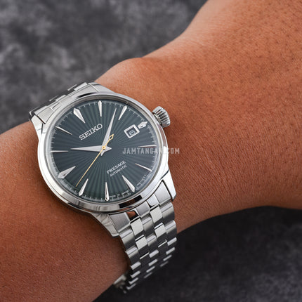 Seiko Presage SRPE15J1 Cocktail Time Mockingbird Automatic Green Dial Stainless Steel Strap