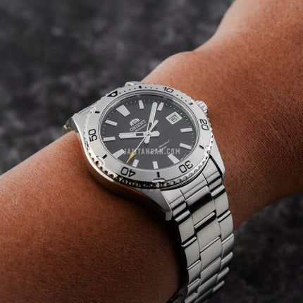 Orient Mako 40 RA-AC0Q01B Automatic Men Black Dial Stainless Steel Strap