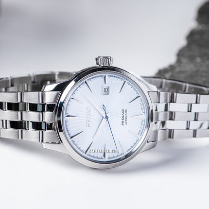 Seiko Presage SRPE19J1 Cocktail Time Skydiving Automatic Light Blue Dial Stainless Steel Strap