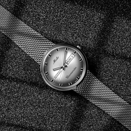 MIDO Commander M8429.4.27.11 Shade Automatic Silver Dial Mesh Strap