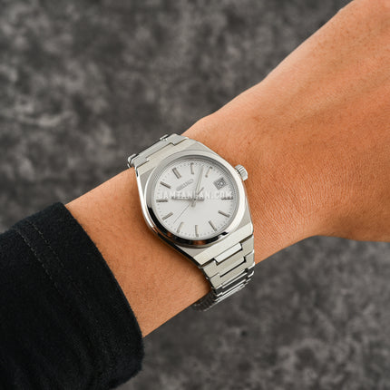 Seiko Ladies SUR573P1 Discover More Silver Dial Stainless Steel Strap