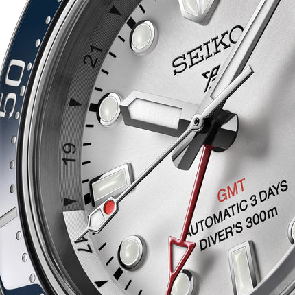 Seiko Prospex SPB519J1 1968 Heritage Diver’s GMT 60th Anniversary Silvery White Dial St Steel Strap