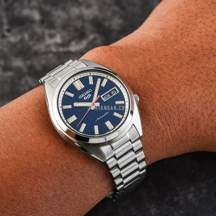 Seiko 5 Sports SRPK87K1 SNXS Series Men Blue Dial Stainless Steel Strap