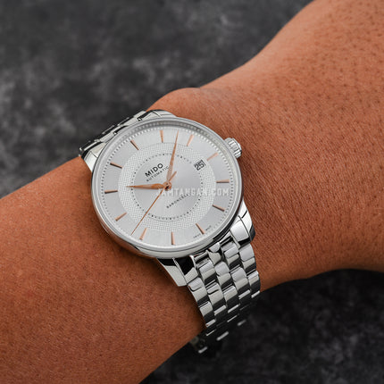 MIDO Baroncelli M037.407.11.031.01 Signature Automatic Silver Dial Stainless Steel Strap